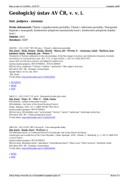 Geologick&yacute; &uacute;stav AV ČR, v. v. i.