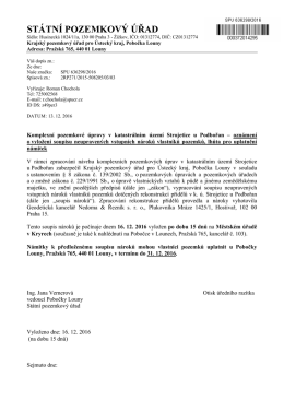 ST&Aacute;TN&Iacute; POZEMKOV&Yacute; &Uacute;ŘAD