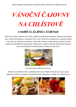 Vánoční čajovna 11.12.2016