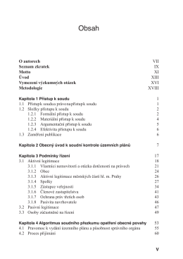 Obsah - Wolters Kluwer ČR, a.