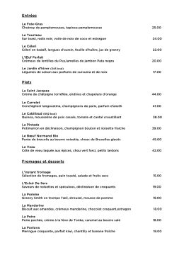 Voir le menu