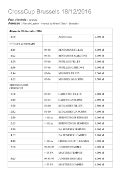 CrossCup Brussels 18/12/2016