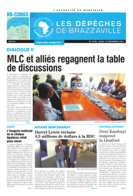 T&eacute;l&eacute;charger - Les D&eacute;p&ecirc;ches de Brazzaville