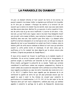 la parabole du diamant - R&eacute;flexions de Raymond Gravel