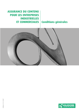 Conditions générales - Assurance Inventaire