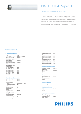 Product Leaflet: MASTER TL-D Super 80 58W/840 1SL/25