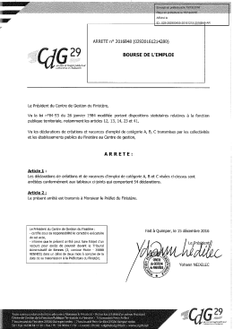 Envoy&eacute; en pr&eacute;fecture le 15/12/2016 Re&ccedil;u en pr&eacute;fecture le 15/12