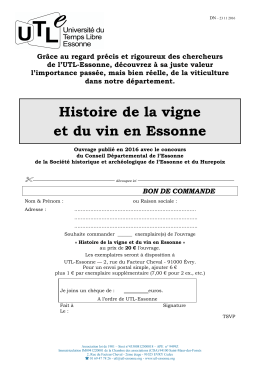 Bon de commande - UTL
