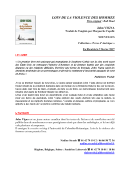 loin de la violence des hommes