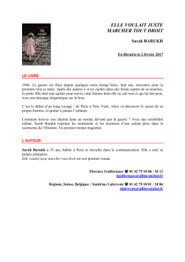 elle voulait juste marcher tout droit