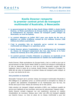 Communiqu&eacute; de presse