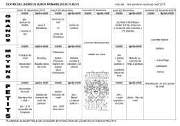 CENTRE DE LOISIRS DU BURCK PRIMAIRE (05.56.70.48.51) mois