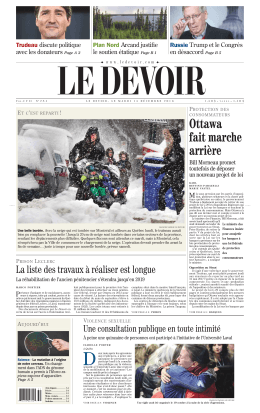 Ottawa fait marche arrière