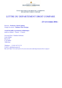 lettre du departement droit compare