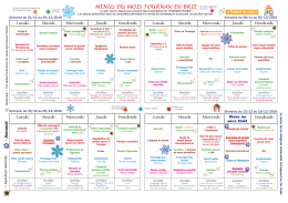 Menus du 21 novembre au 16 décembre 2016 - Tournan-en-Brie