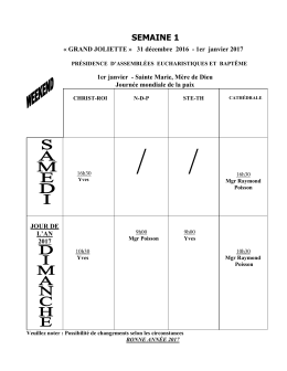GRAND JOLIETTE » 7 – 8 janvier 2017