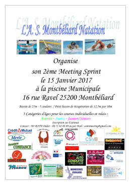 Avenirs - Jeunes - Juniors/S&eacute;niors