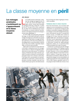 La classe moyenne en péril