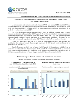 Estimations rapides des co&ucirc;ts unitaires de la main-d`&oelig;uvre