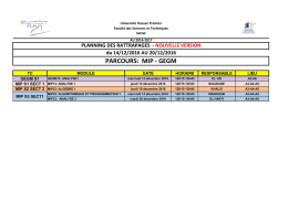 voir le planning