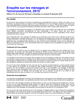 - Statistique Canada