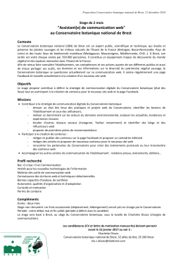 "Assistant(e) de communication web" au Conservatoire botanique