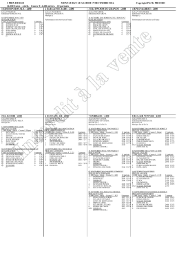 Course F, 2.400 m&egrave;tres. - 1