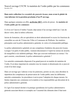 Dans notre collection Les essentiels des pouvoirs locaux
