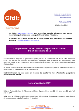 SYNTEF-CFDT - Over-blog
