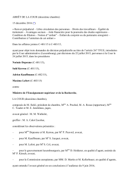 ARRÊT DE LA COUR (deuxième chambre) 15