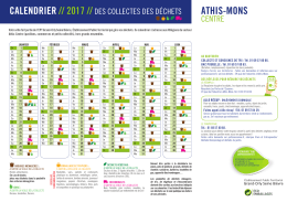 Athis Centre Calendrier de collecte 2017