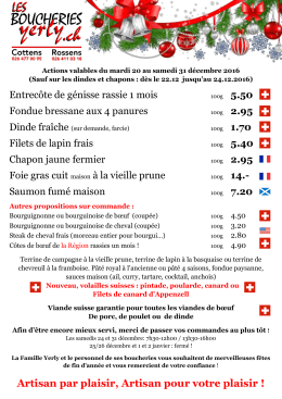 Artisan par plaisir, Artisan pour votre plaisir