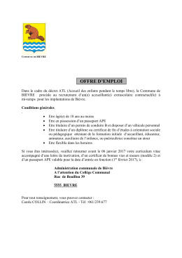 d&eacute;couvrez ici les conditions