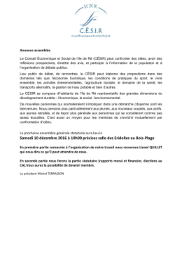 Annonce C&eacute;sir AG 10 12 2016 V1