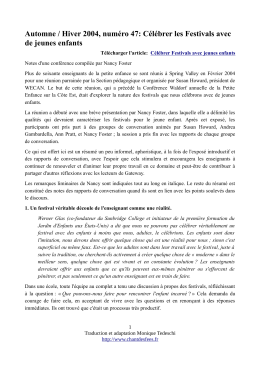 C&eacute;l&eacute;brer les Festivals avec de jeunes enfants