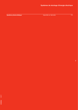 Syst&egrave;mes de stockage d`&eacute;nergie &eacute;lectrique 7