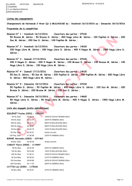 convocation - Les Infos du Sport