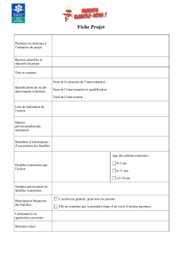 projets jeunes - Réseau des parents 67