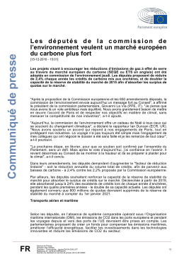Communiqué de presse