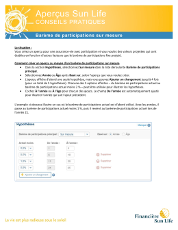 Aper&ccedil;us Sun Life - Sun Life Financial