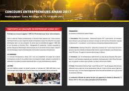 concours entrepreneurs amani 2017