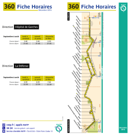 Fiche Horaires Fiche Horaires