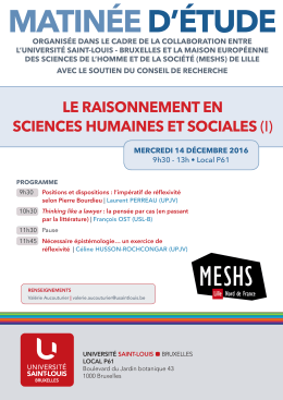 programme - Les valves de l`ED1