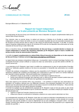Lire le communiqu&eacute; de presse
