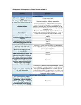 Commer&ccedil;ant ou chef d`entreprise : Premi&egrave;re demande