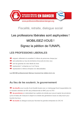 Télécharger la pétition - Ordre des avocats au Barreau de