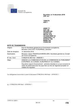 ANNEXE 1. pj: COM(2016)