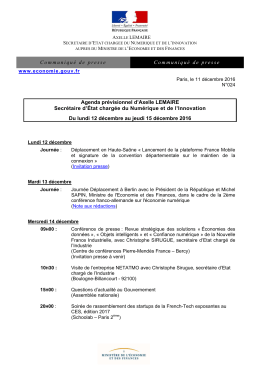 Axelle LEMAIRE - Portail de l`&eacute;conomie et des finances