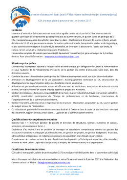 annonce poste direction - Rhône