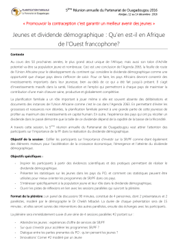 Qu`en est-il en Afrique de l`Ouest francophone?